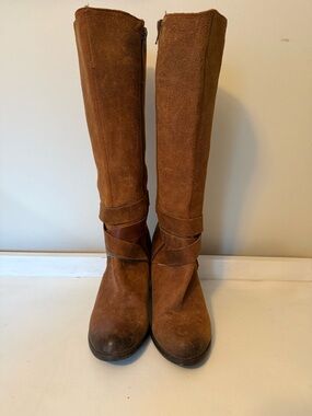 Fergie Women’s Over-the-Knee Suede Boots in Brown